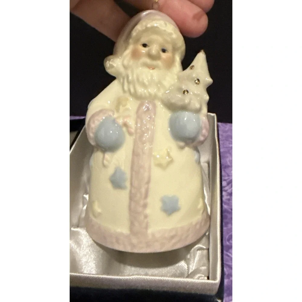 Formalities By‎ Baum Bros Santa Bell Christmas Holiday Ornament Tree Ceramic